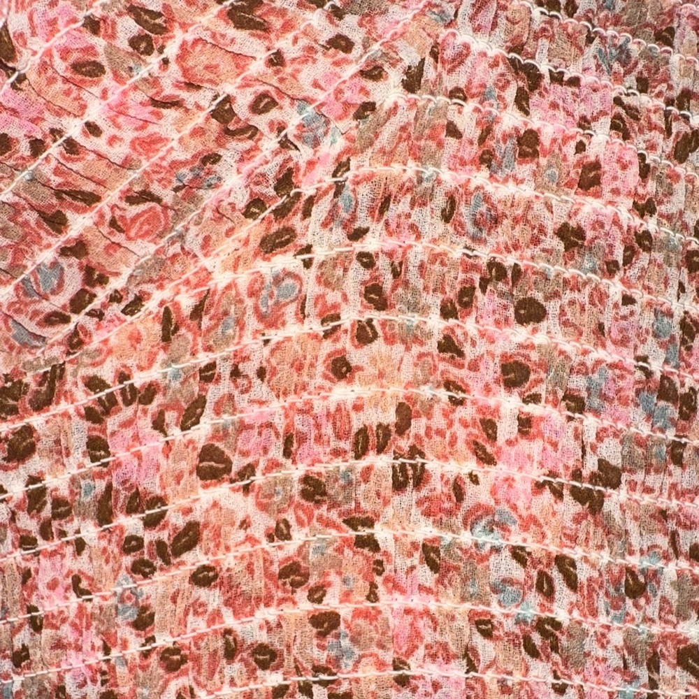 Multicolor Textured Long Sleeve Dress - Picture 6 of 8